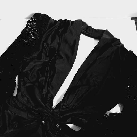 PatBO Net-Sleeve One-Piece Swimsuit - Picture 12 of 16